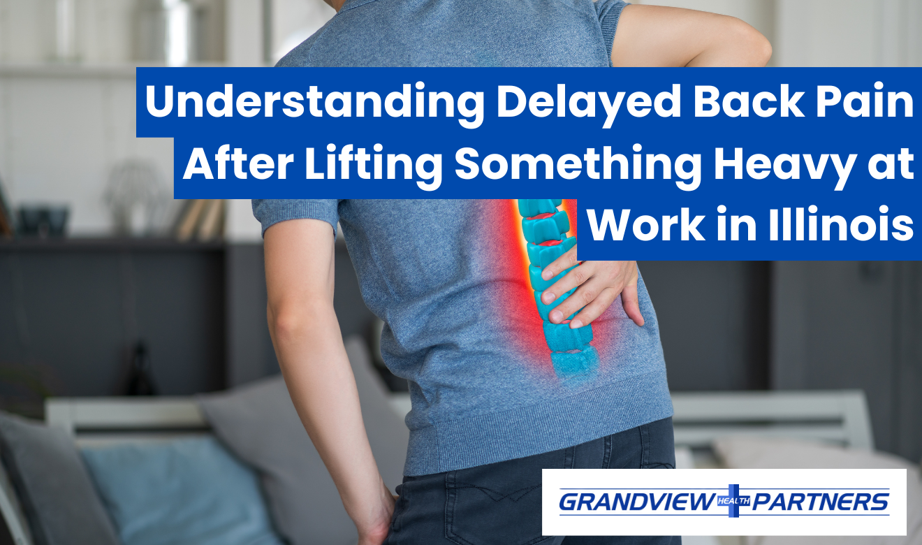 delayed back pain after lifting something heavy at work