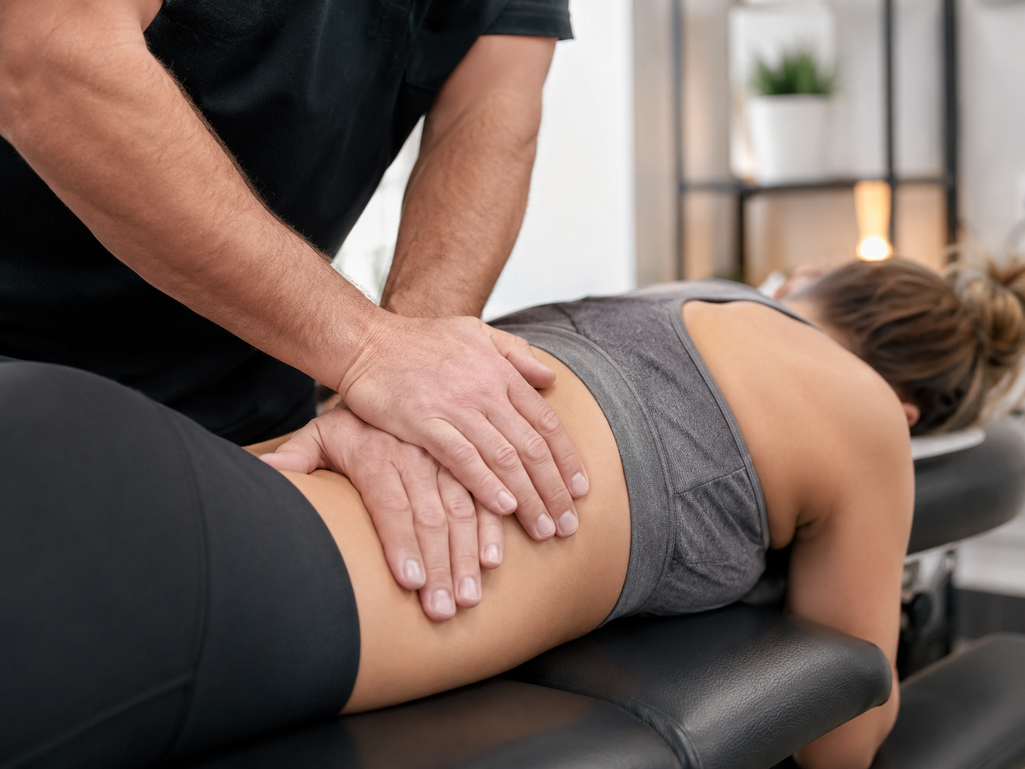 Gentle chiropractic adjustment for whiplash and back pain after an accident near Aurora IL